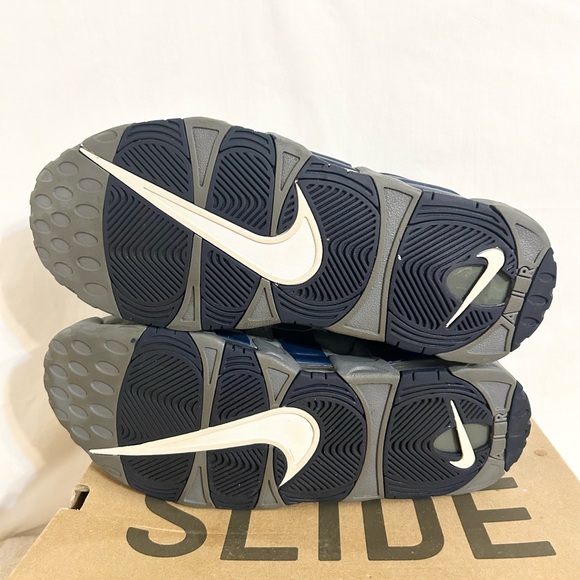 Nike Air More Uptempo Cool Grey Midnight Navy size 12 921948-003 2021 PRE-OWNED - Picture 7 of 9